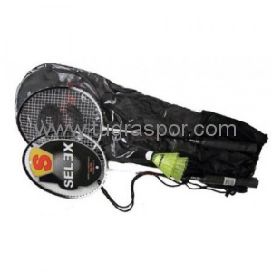 Selex Thunder İki Parça Çelik Badminton Raketi 2 li Set Selex Thunder İki Parça Çelik Badminton Raketi 2 li Set