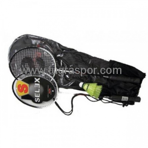 Selex Thunder İki Parça Çelik Badminton Raketi 2 li Set Selex Thunder İki Parça Çelik Badminton Raketi 2 li Set